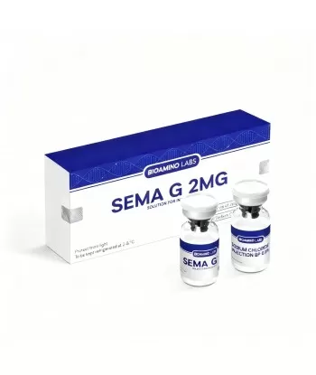 Semaglutid 2 mg Durchstechflasche Sema G von BioAmino Labs mit Natriumchlorid-Lösung