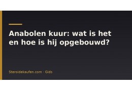 Anabolen kuur: wat is het en hoe is hij opgebouwd?